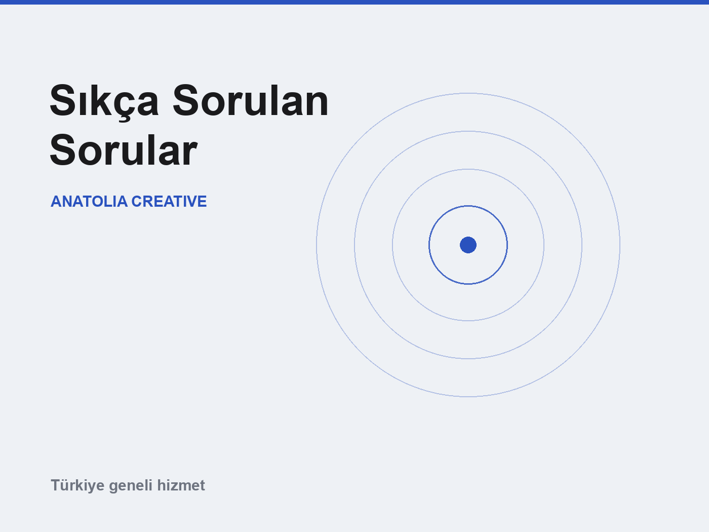 Sıkça sorulan sorular