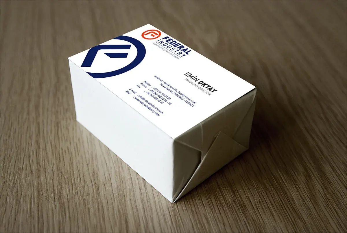 Federal Industry için hazırlanan kurumsal kimlik çalışmasından 5. görsel (toplam 22)