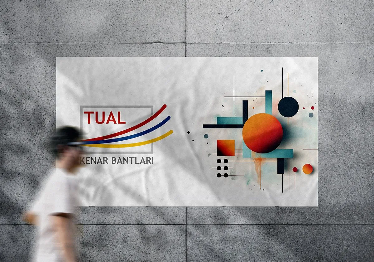 Tual Kenar Bantları için hazırlanan kurumsal kimlik çalışmasından 14. görsel (toplam 16)