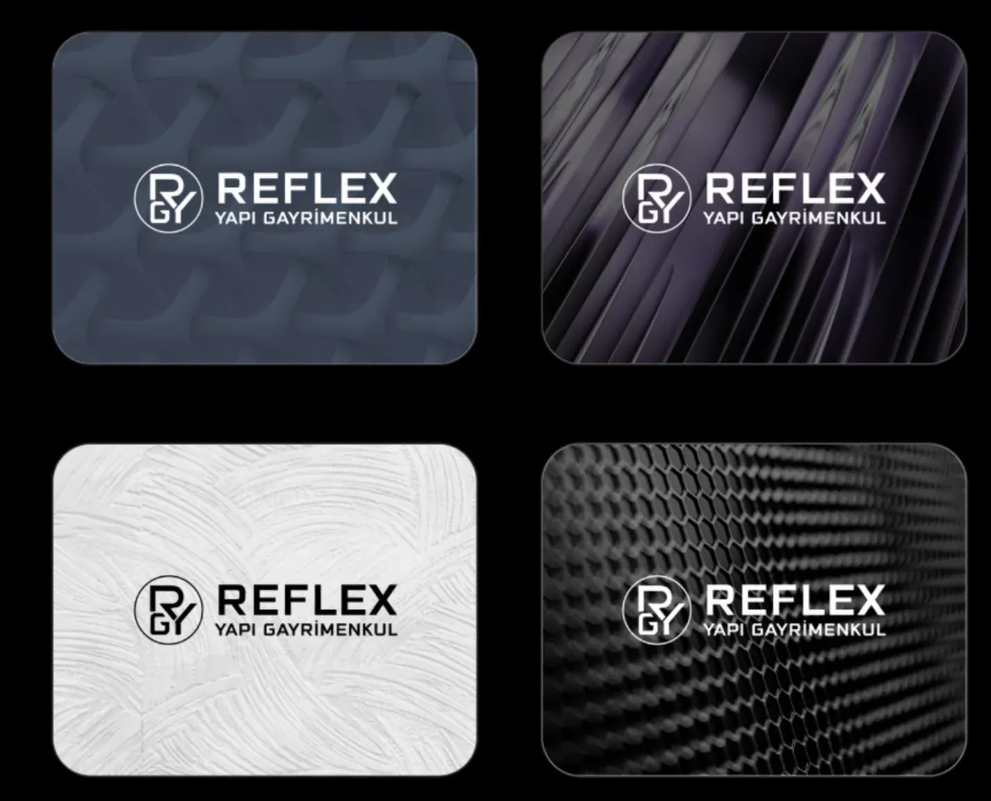 Reflex Yapı için hazırlanan kurumsal kimlik çalışmasından 2. görsel (toplam 6)