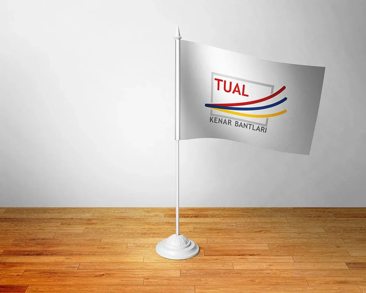 Tual Kenar Bantları için hazırlanan kurumsal kimlik çalışmasından bir kare