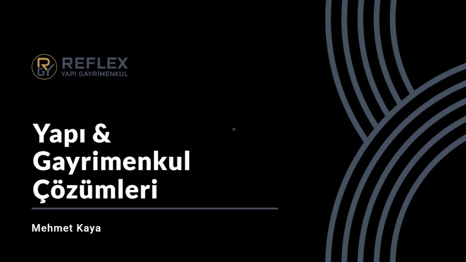 Reflex Yapı için hazırlanan kurumsal kimlik çalışmasından bir kare